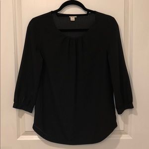 J.Crew Blouse w/ Gold Button Sleeve. Size XXS